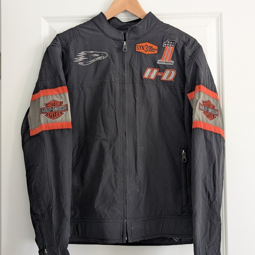 Vintage Harley-Davidson rain jacket with tag